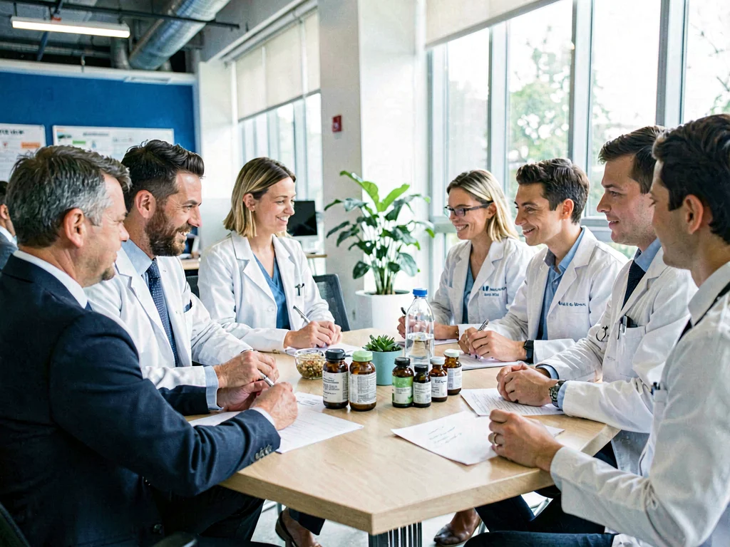 Equipe Maxvital desenvolvendo fórmulas